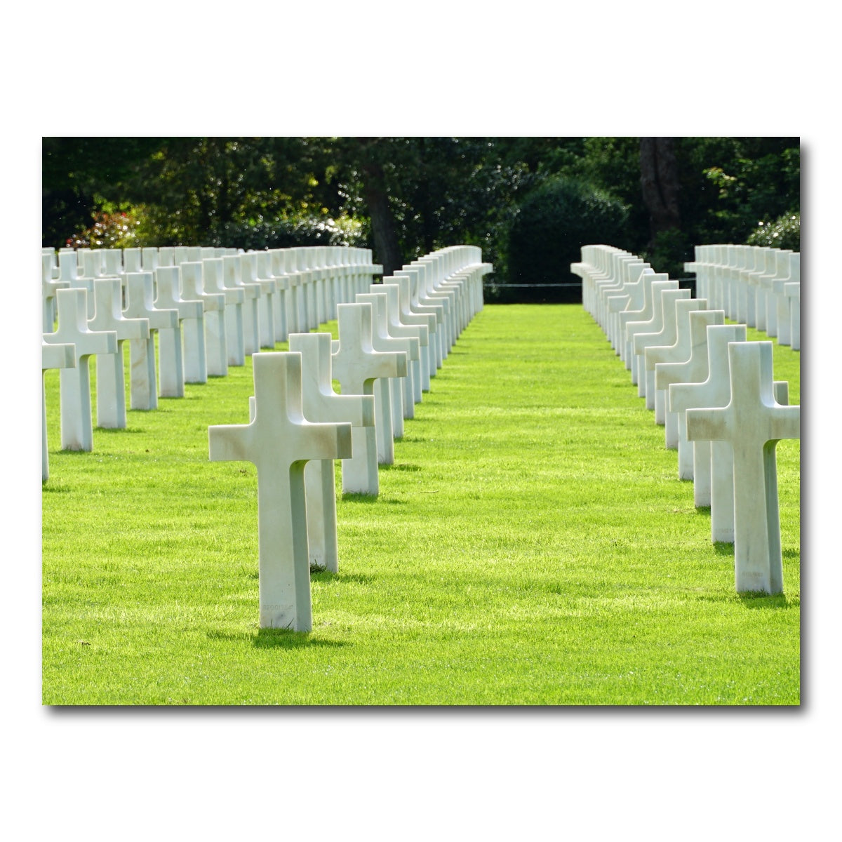 AUTO-MOCKUP WHITE | Normandy American Military Cemetery | 1 Piece | Gallery Wrap Canvas | group=4x3