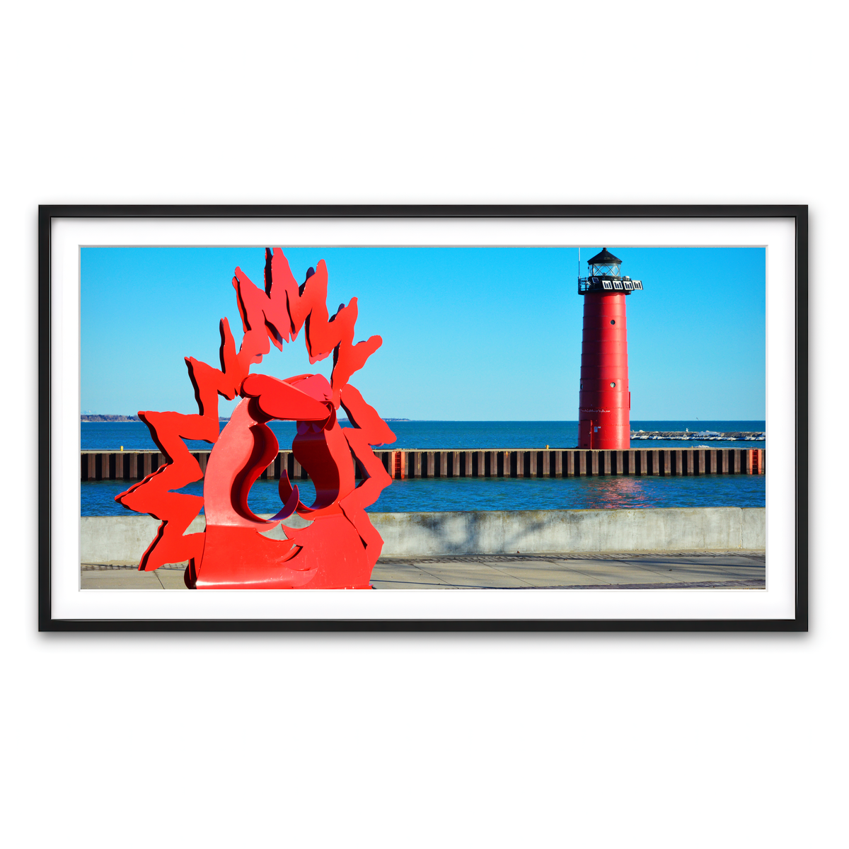 Framed Print 2x1 Black