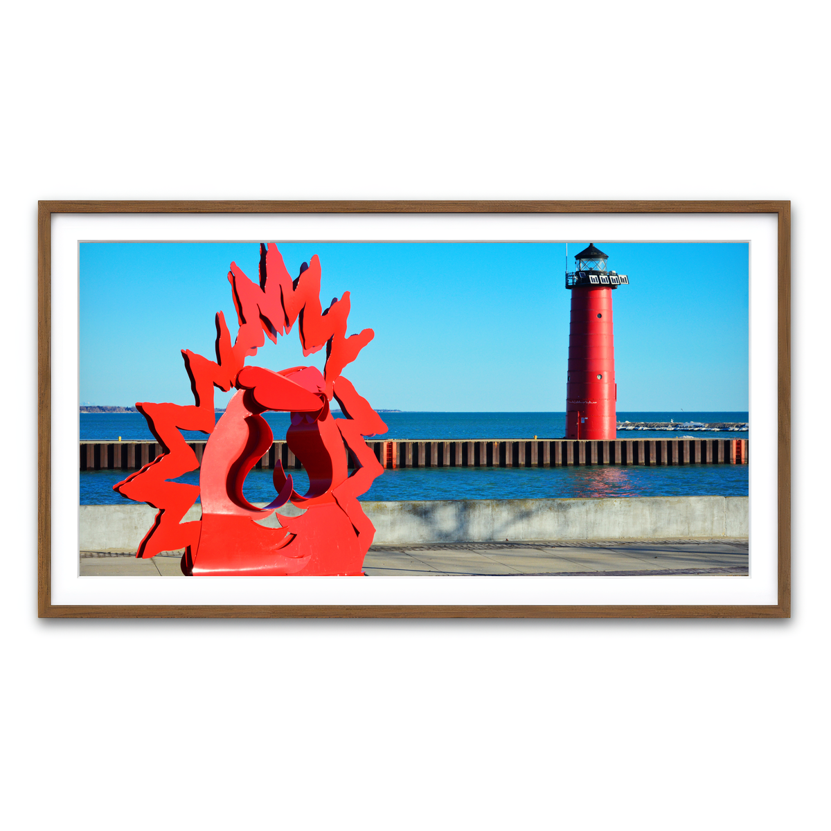 Framed Print 2x1 Walnut