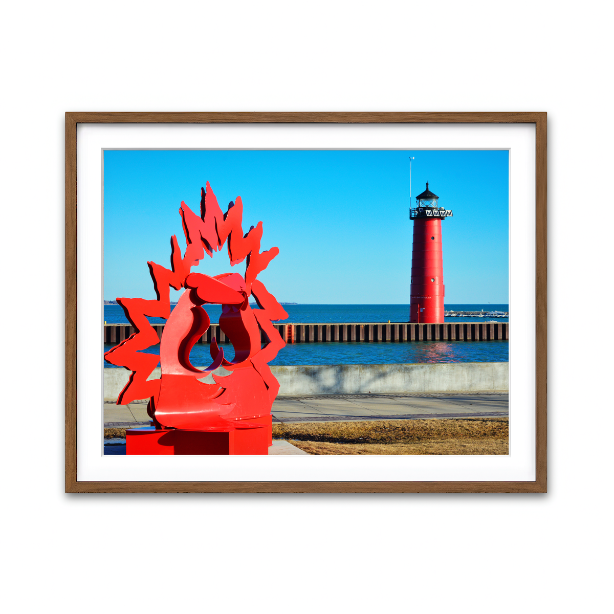 Framed Print 4x3 Walnut