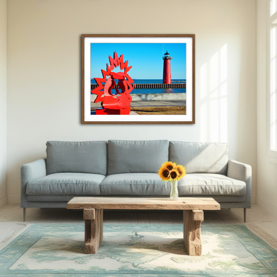 AUTO-MOCKUP ROOM | North Pier Lighthouse Wall Art