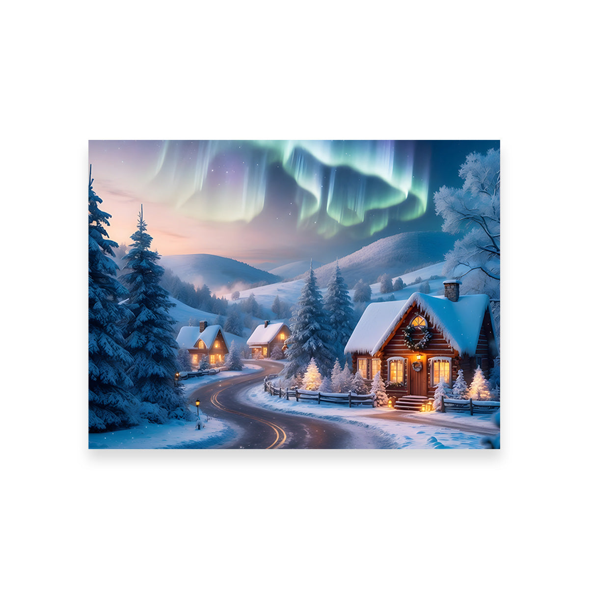 Northern Lights painting Wall Art