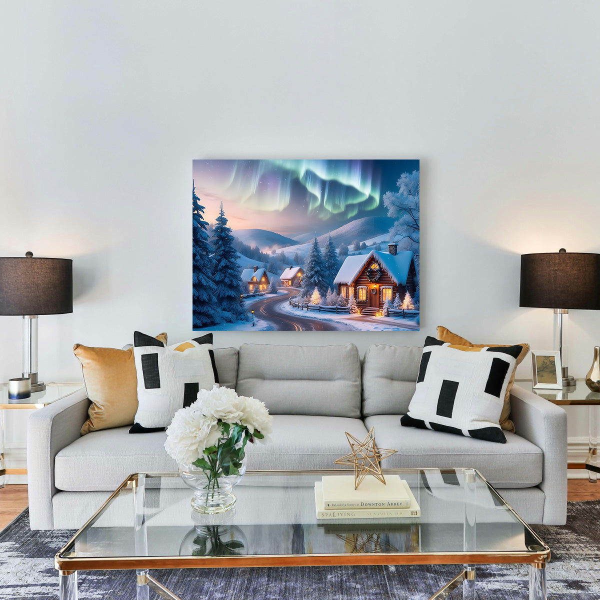 Northern Lights painting Wall Art