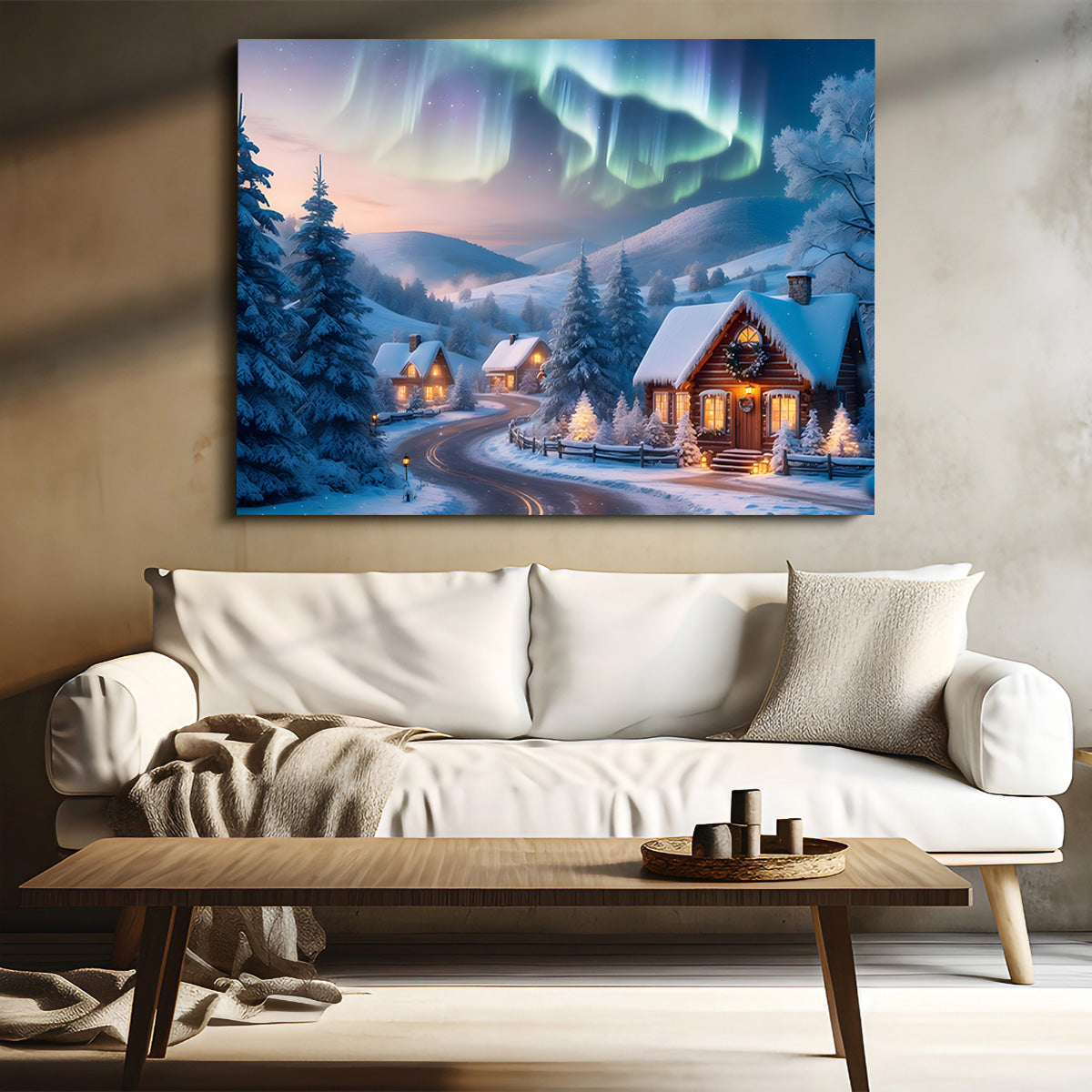 Northern Lights painting Wall Art