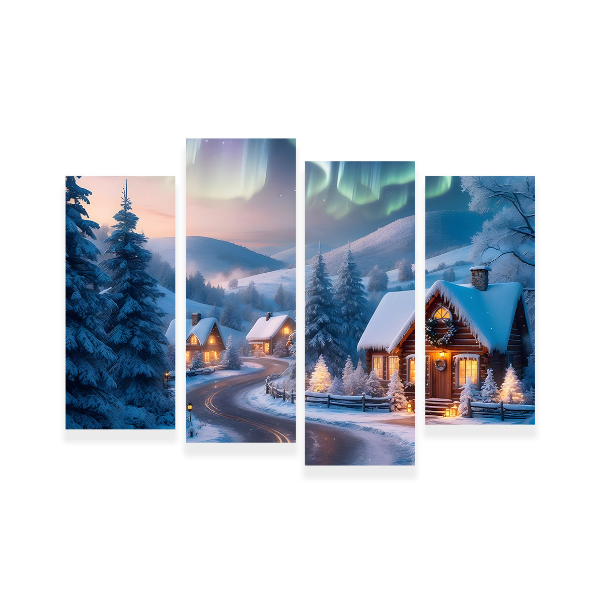 Northern Lights painting Wall Art