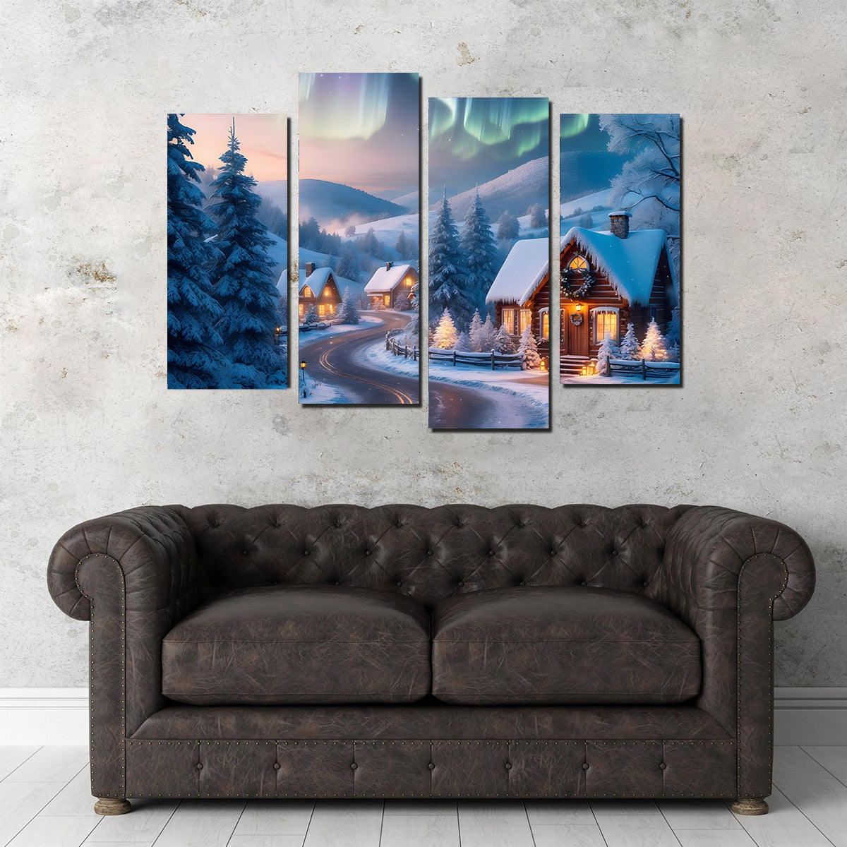 Northern Lights painting Wall Art