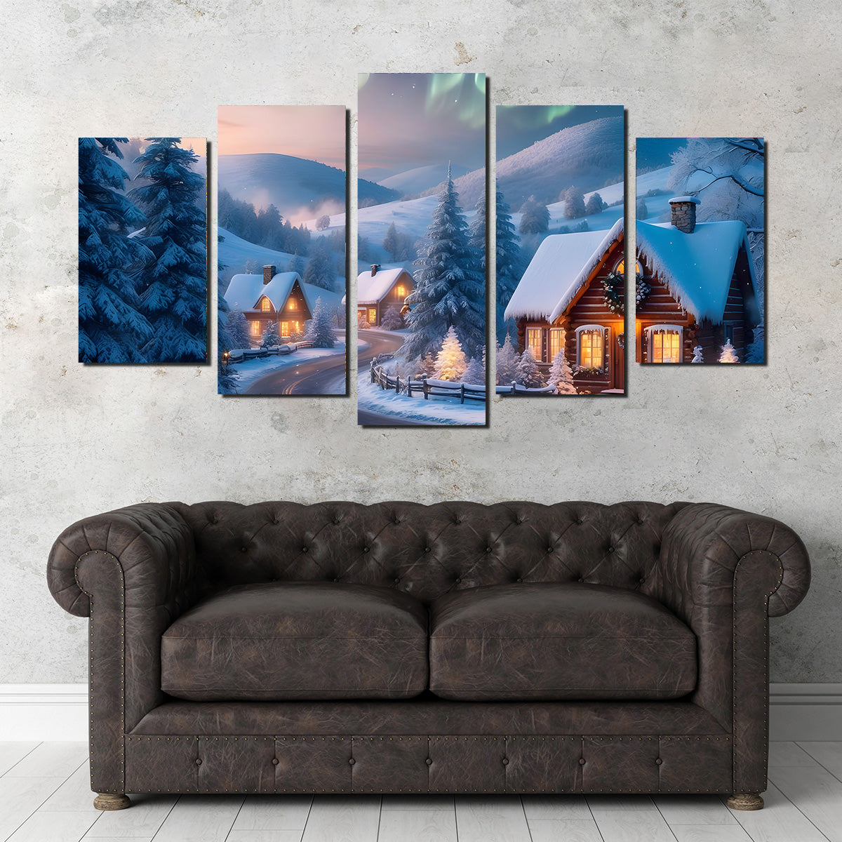 Northern Lights painting Wall Art