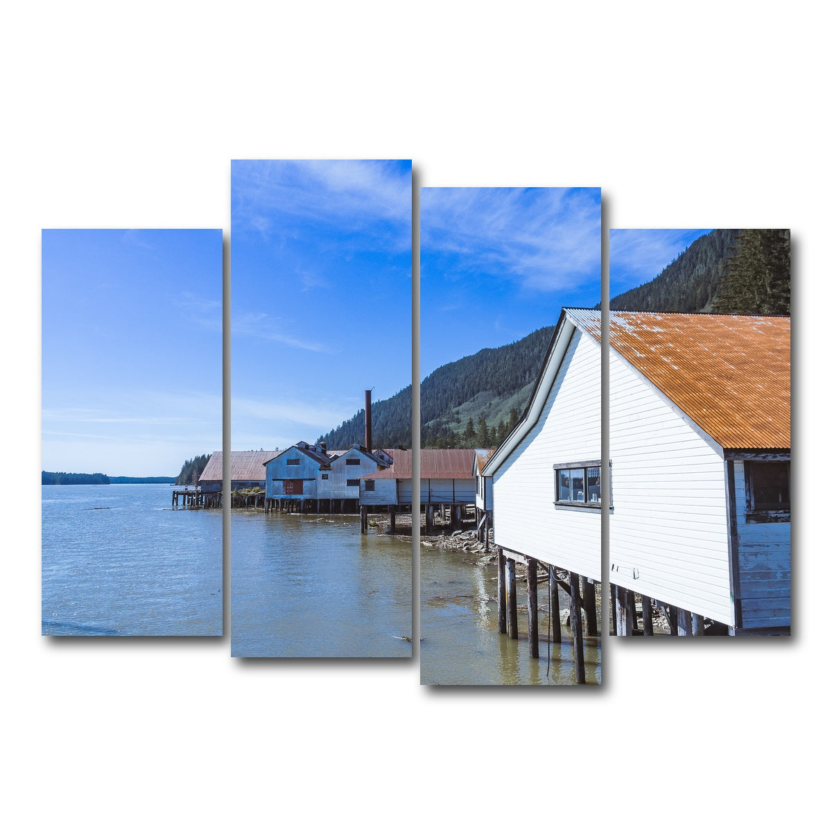 AUTO-MOCKUP WHITE | Northern BC Cannary | 4 Piece | Gallery Wrap Canvas | group=4_normal
