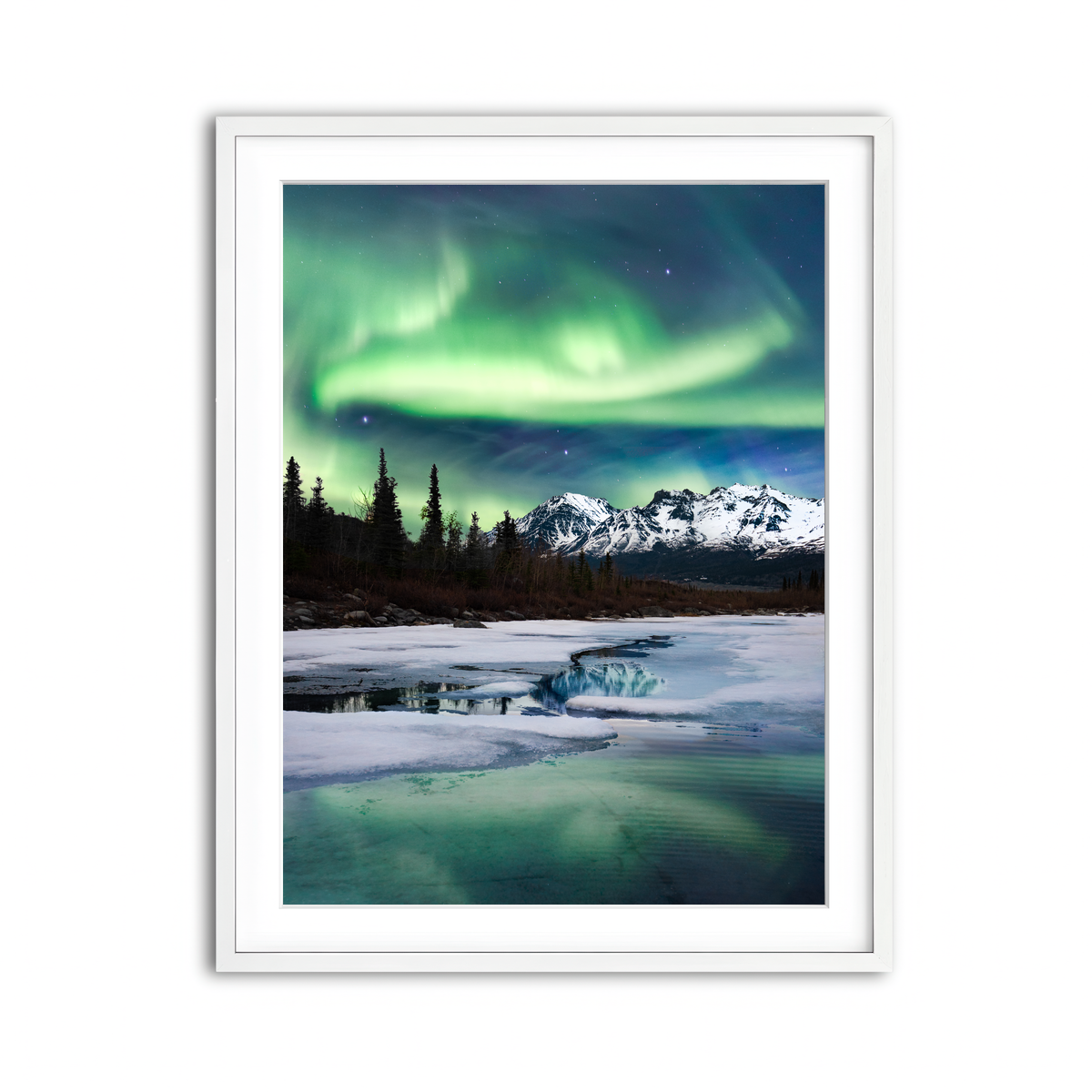 Framed Print 3x4 White