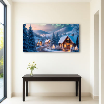 AUTO-MOCKUP ROOM | Northern Lights Painting
