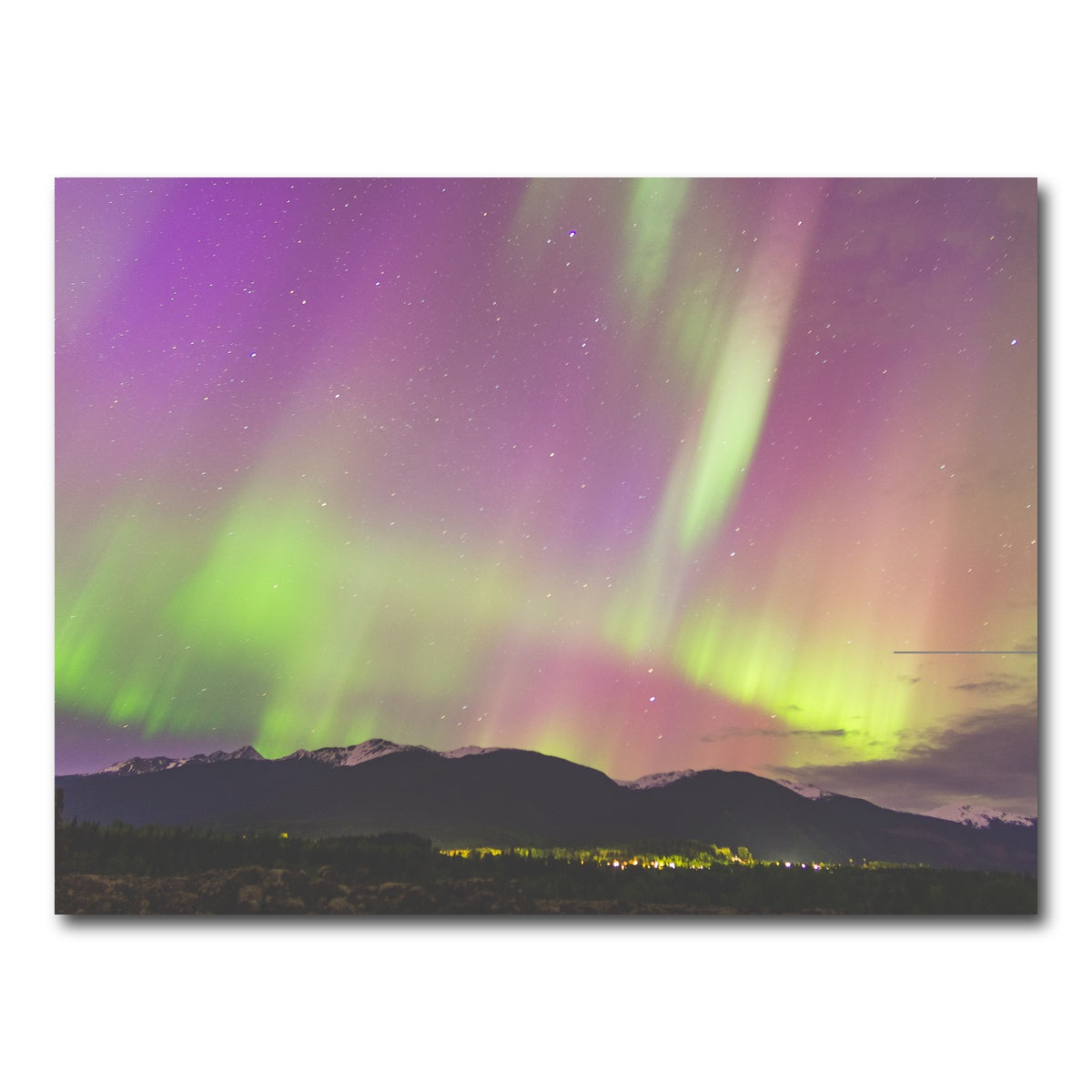 AUTO-MOCKUP WHITE | Northern Lights Purple | 1 Piece | Gallery Wrap Canvas | group=4x3