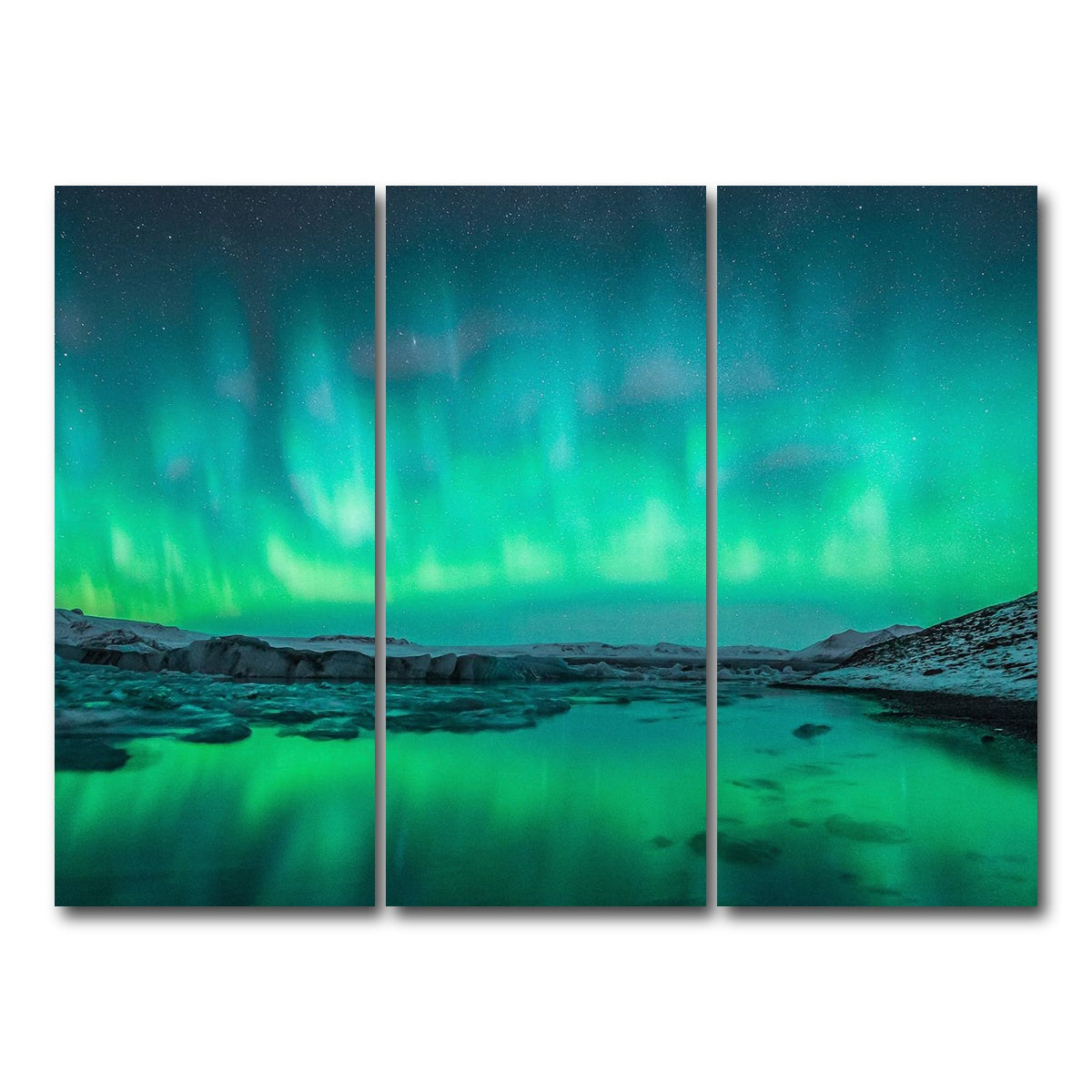 AUTO-MOCKUP WHITE | Northern Lights | 3 Piece | Gallery Wrap Canvas | group=8x18