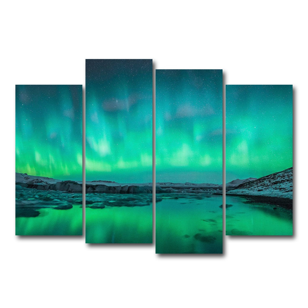 AUTO-MOCKUP WHITE | Northern Lights | 4 Piece | Gallery Wrap Canvas | group=4_normal