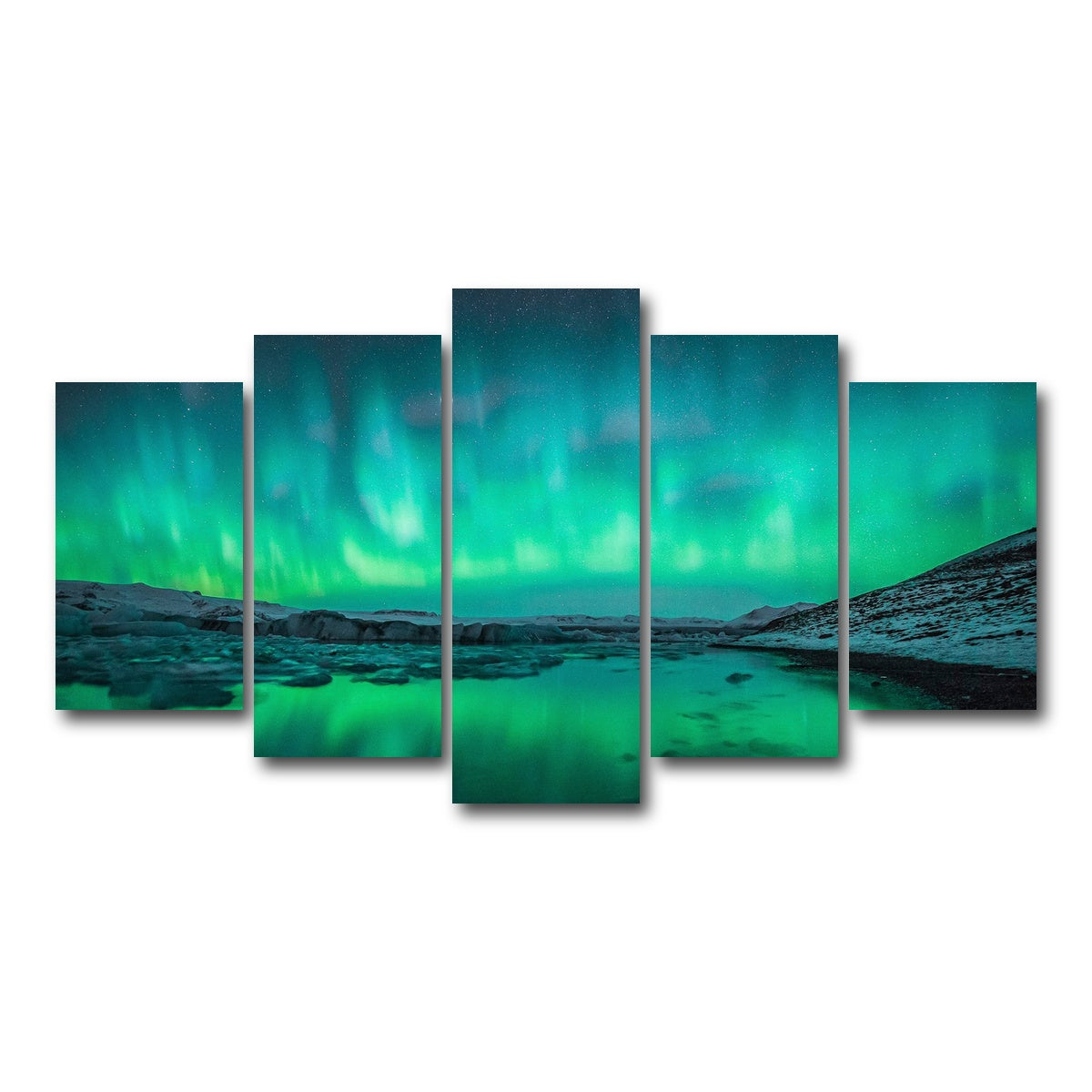 AUTO-MOCKUP WHITE | Northern Lights | 5 Piece | Gallery Wrap Canvas | group=5_normal