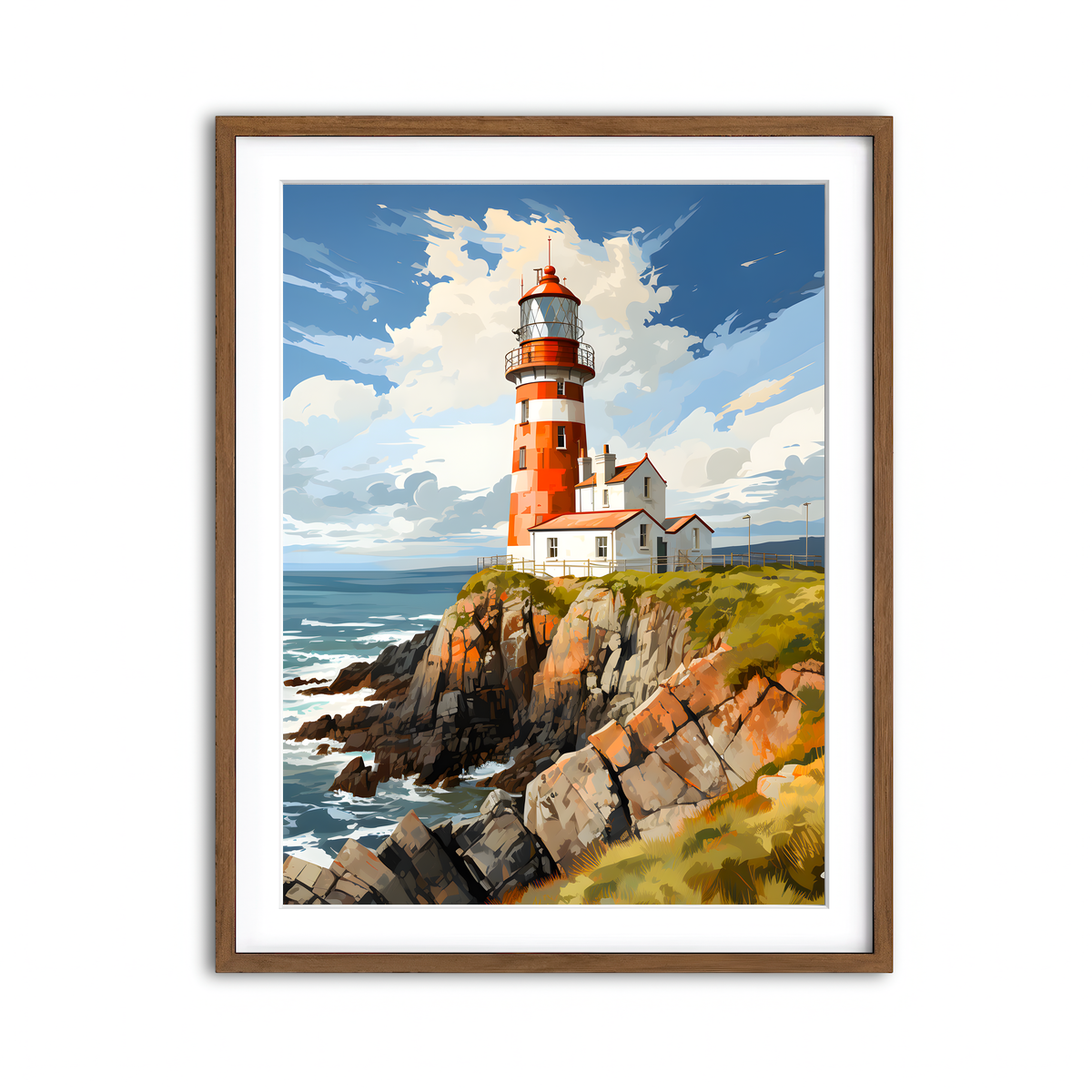 Framed Print 3x4 Walnut