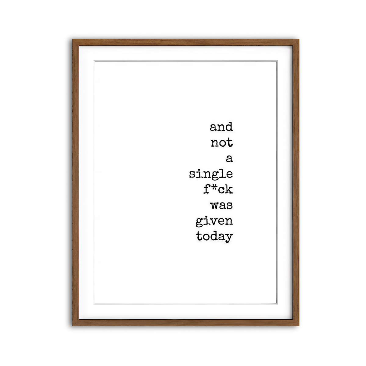 Framed Print 3x4 Walnut