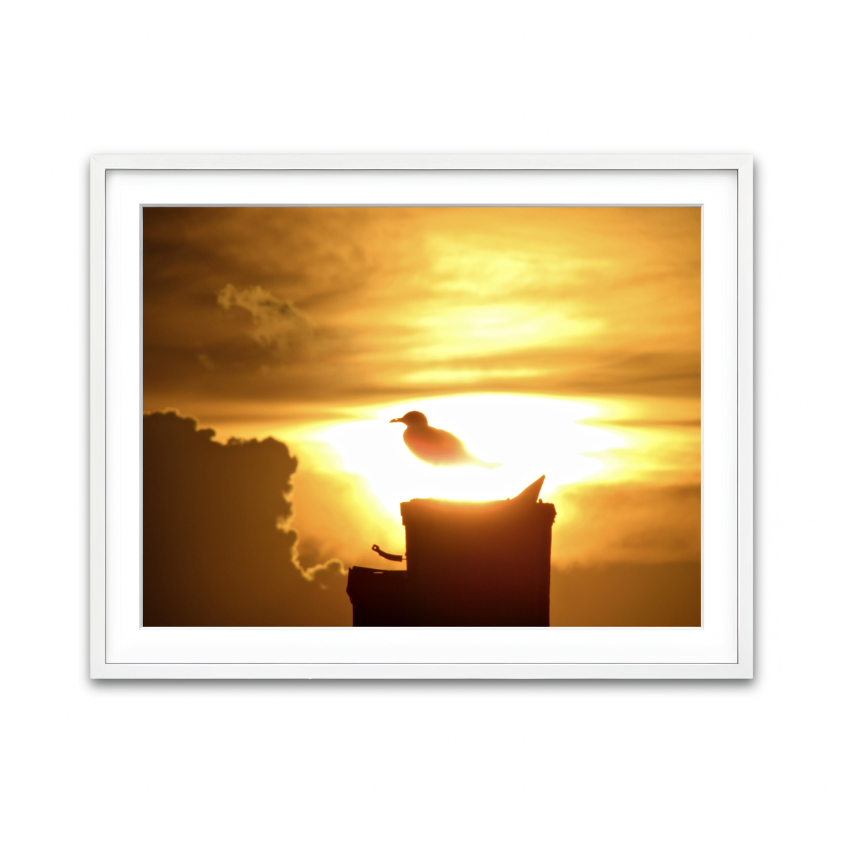 Framed Print 4x3 White