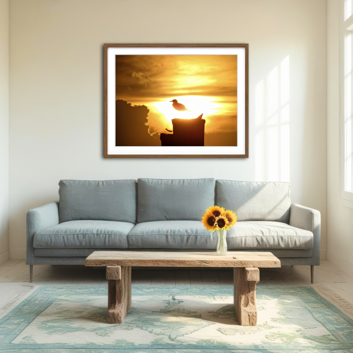AUTO-MOCKUP ROOM | Nuclear Seagull Wall Art