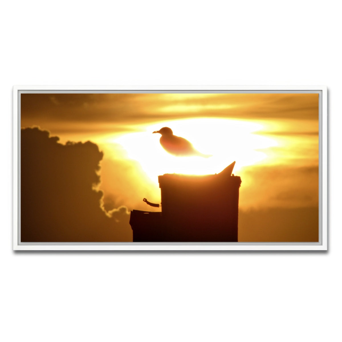 AUTO-MOCKUP WHITE | Nuclear Seagull | 1 Piece | White Framed Canvas | group=2x1