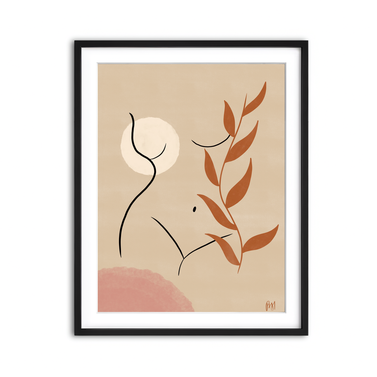 Framed Print 3x4 Black