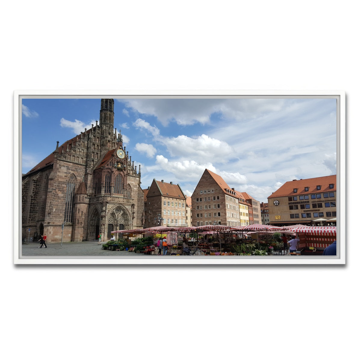 AUTO-MOCKUP WHITE | Nuremberg Germany | 1 Piece | White Framed Canvas | group=2x1