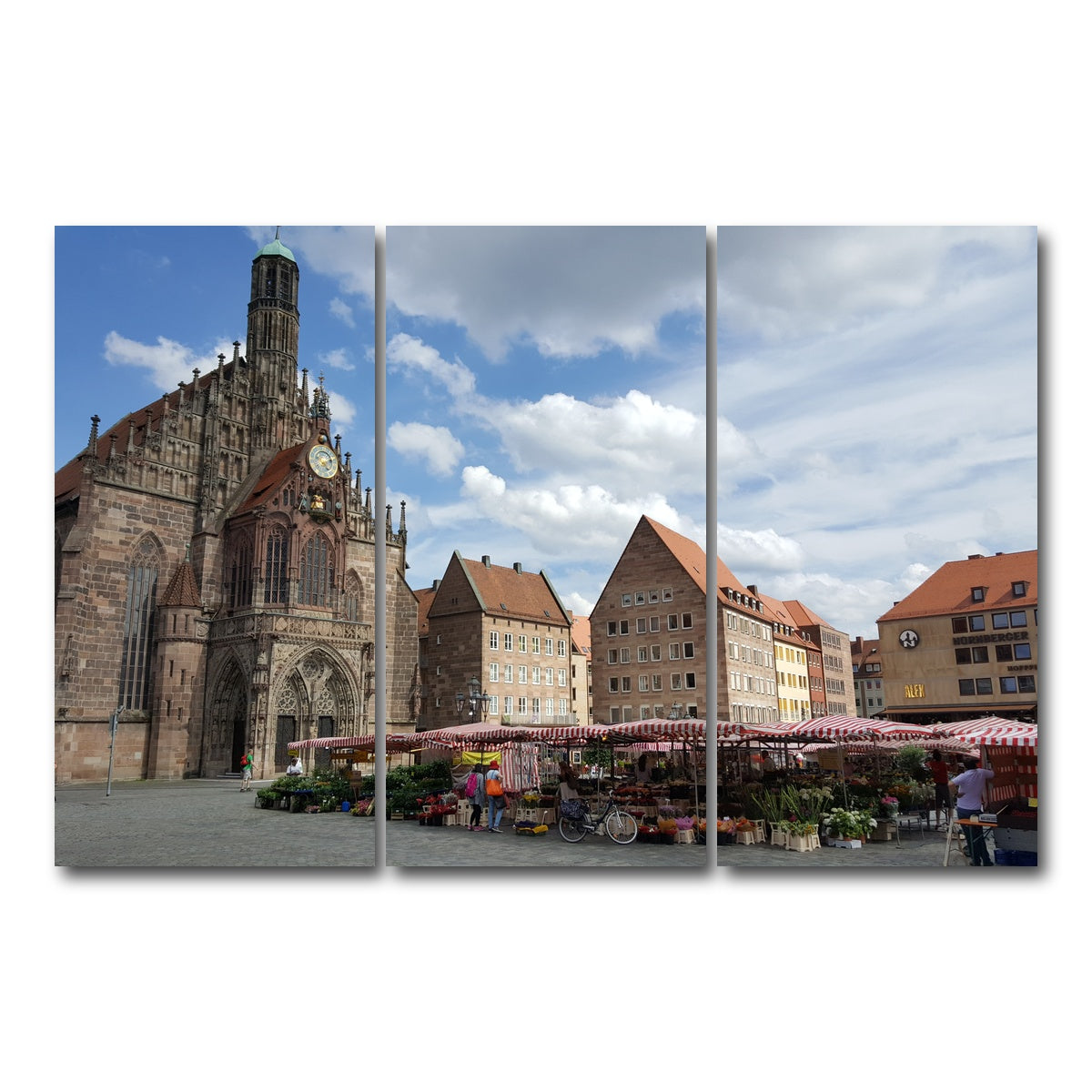 AUTO-MOCKUP WHITE | Nuremberg Germany | 3 Piece | Gallery Wrap Canvas | group=12x24