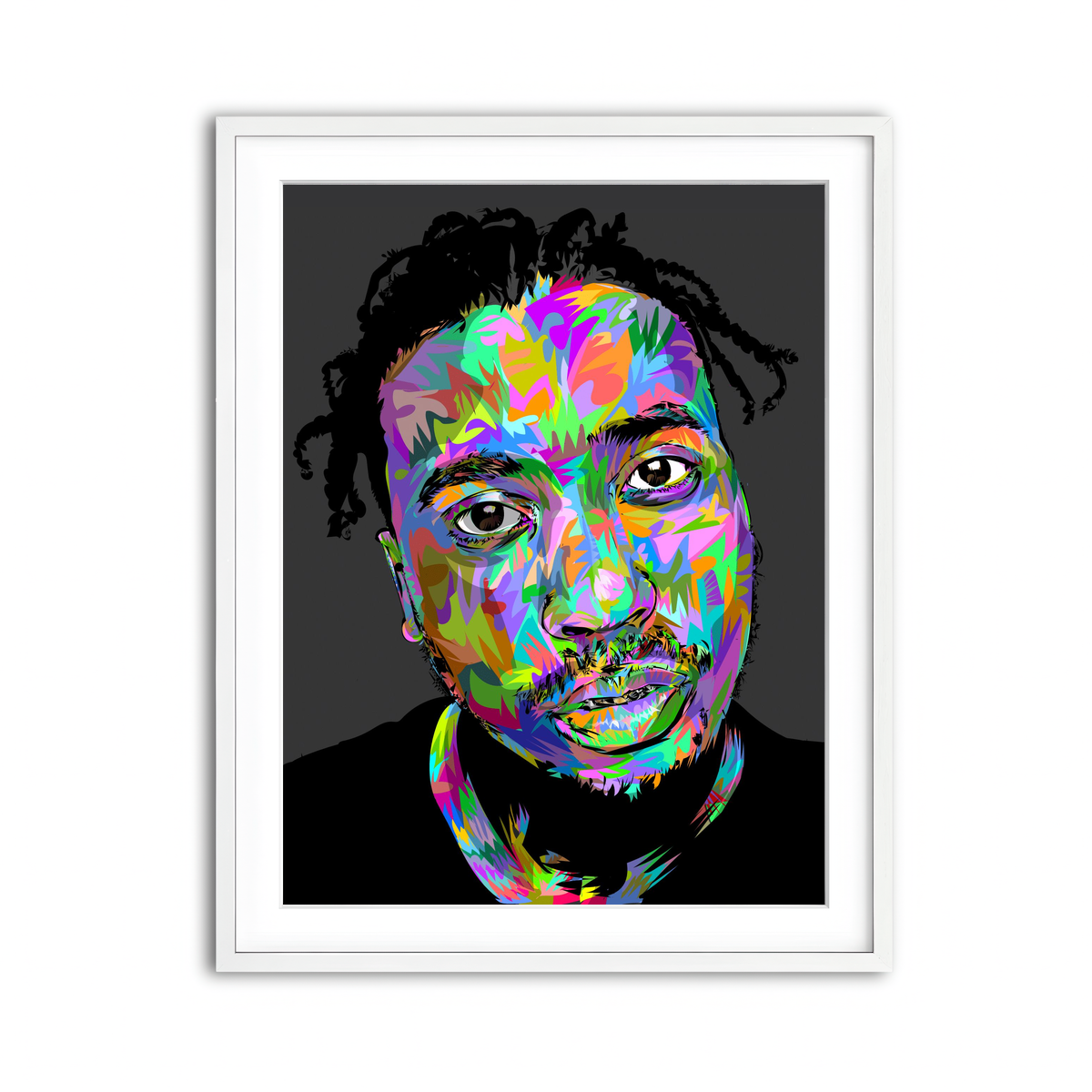 Framed Print 3x4 White