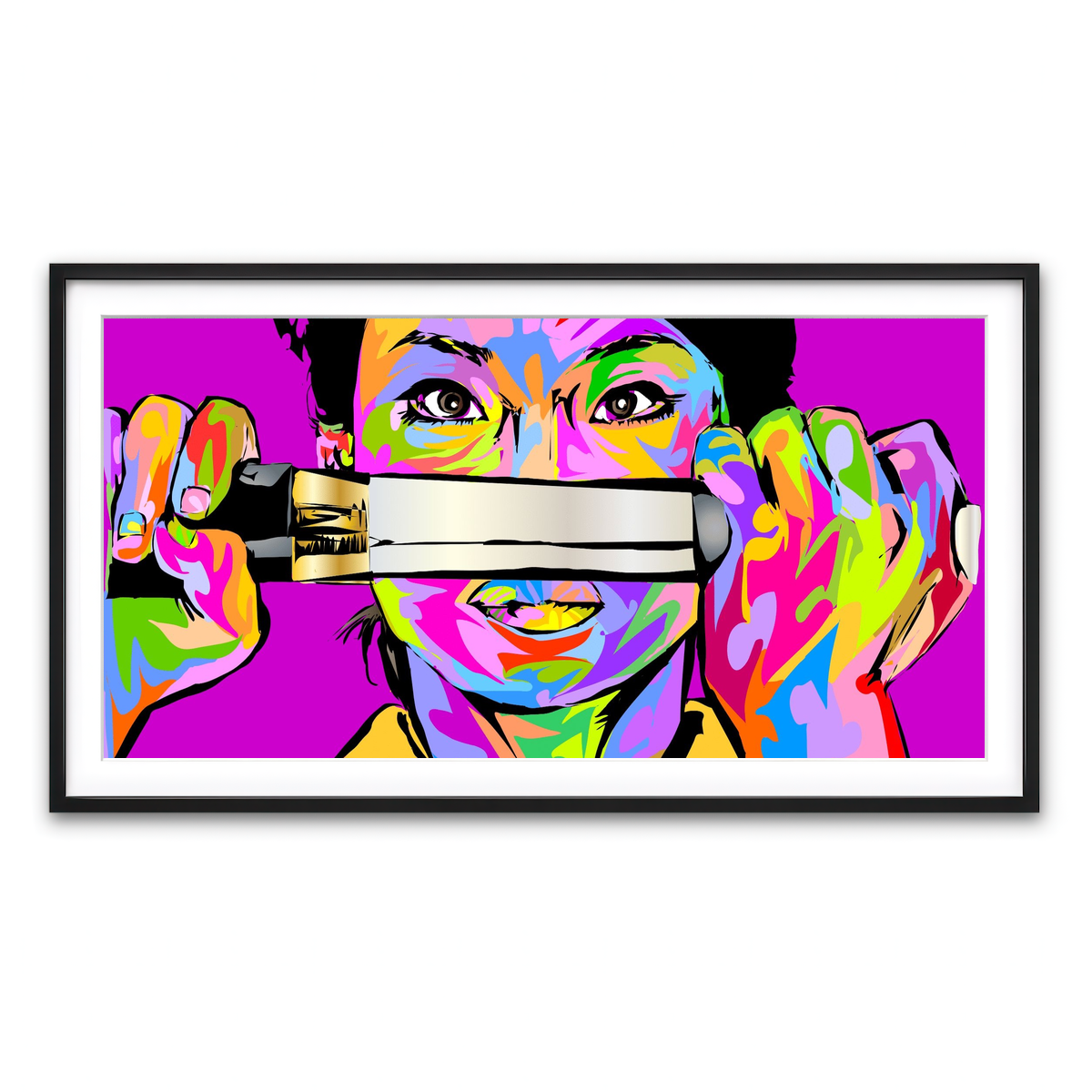 Framed Print 2x1 Black