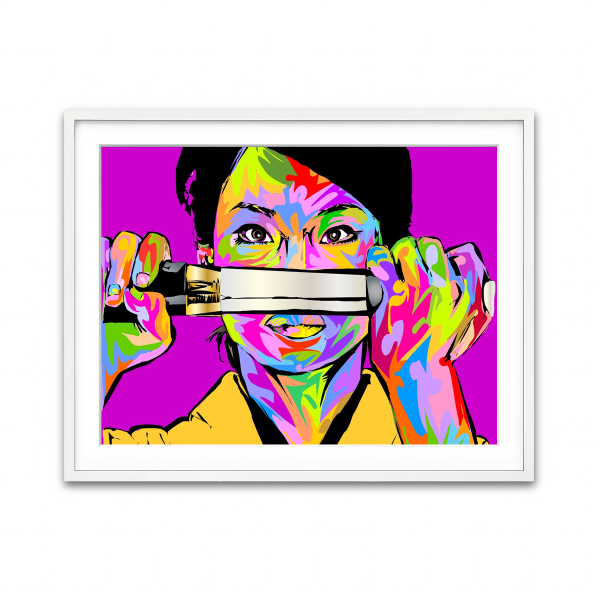 Framed Print 4x3 White