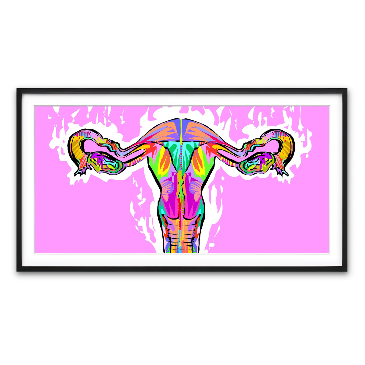 Framed Print 2x1 Black