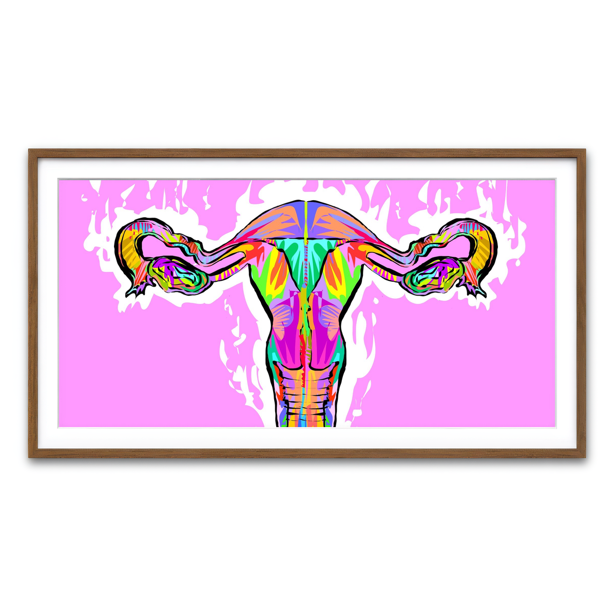 Framed Print 2x1 Walnut