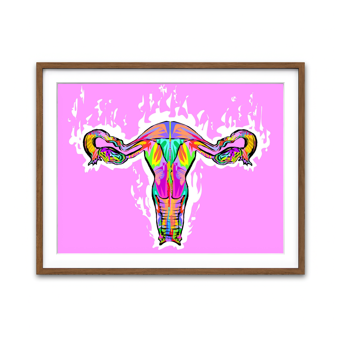 Framed Print 4x3 Walnut