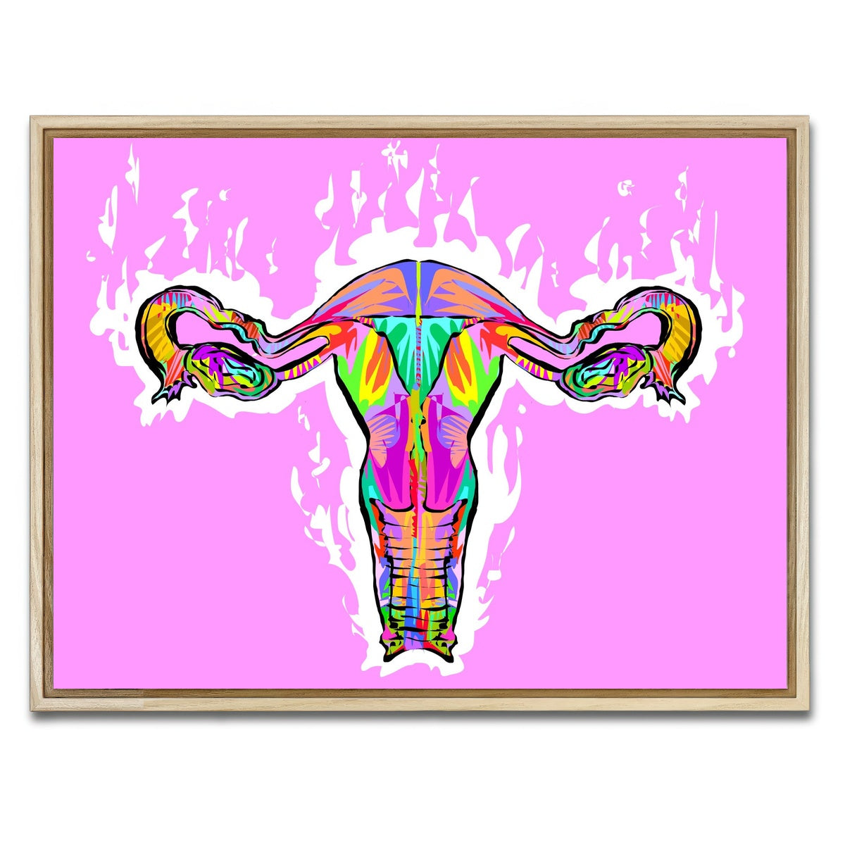 AUTO-MOCKUP WHITE | OVARIES | 1 Piece | Natural Framed Canvas | group=4x3