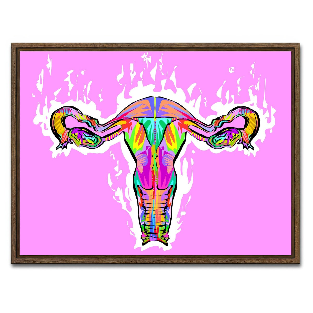 AUTO-MOCKUP WHITE | OVARIES | 1 Piece | Walnut Framed Canvas | group=4x3