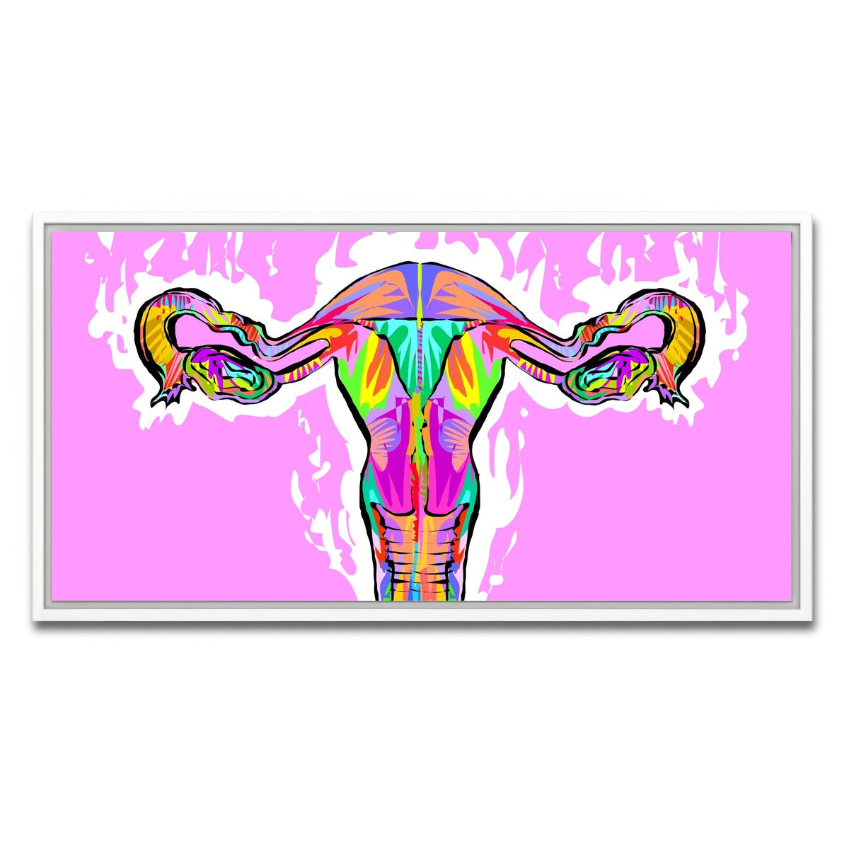 AUTO-MOCKUP WHITE | OVARIES | 1 Piece | White Framed Canvas | group=2x1