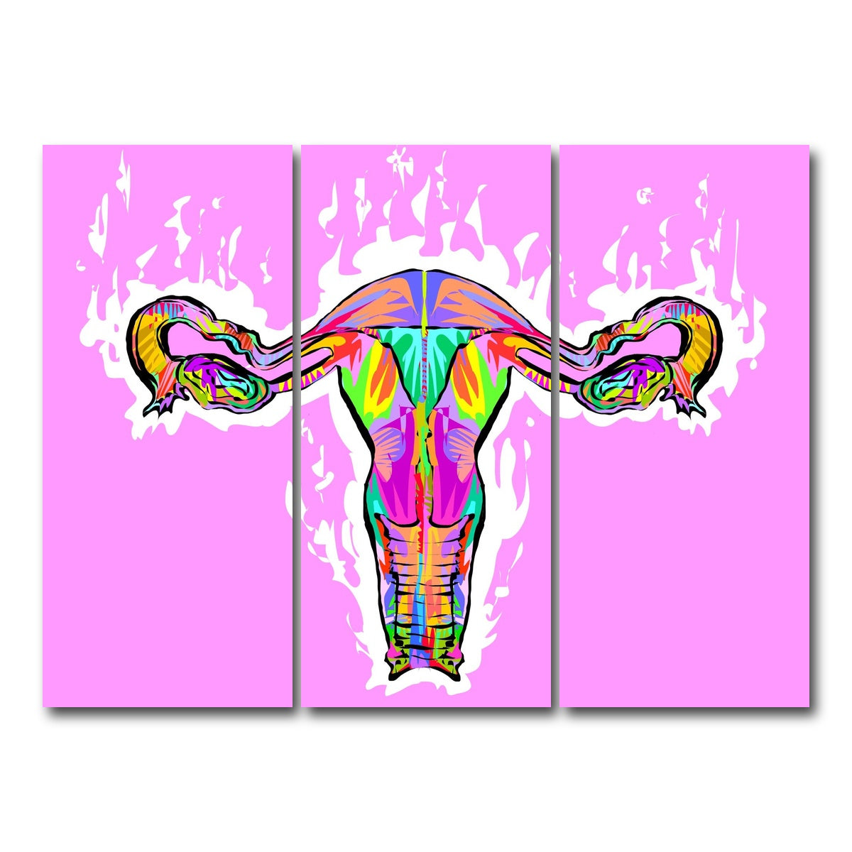 AUTO-MOCKUP WHITE | OVARIES | 3 Piece | Gallery Wrap Canvas | group=8x18