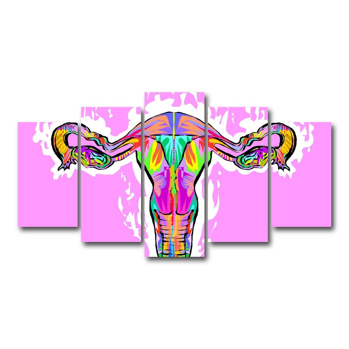 AUTO-MOCKUP WHITE | OVARIES | 5 Piece | Gallery Wrap Canvas | group=5_normal