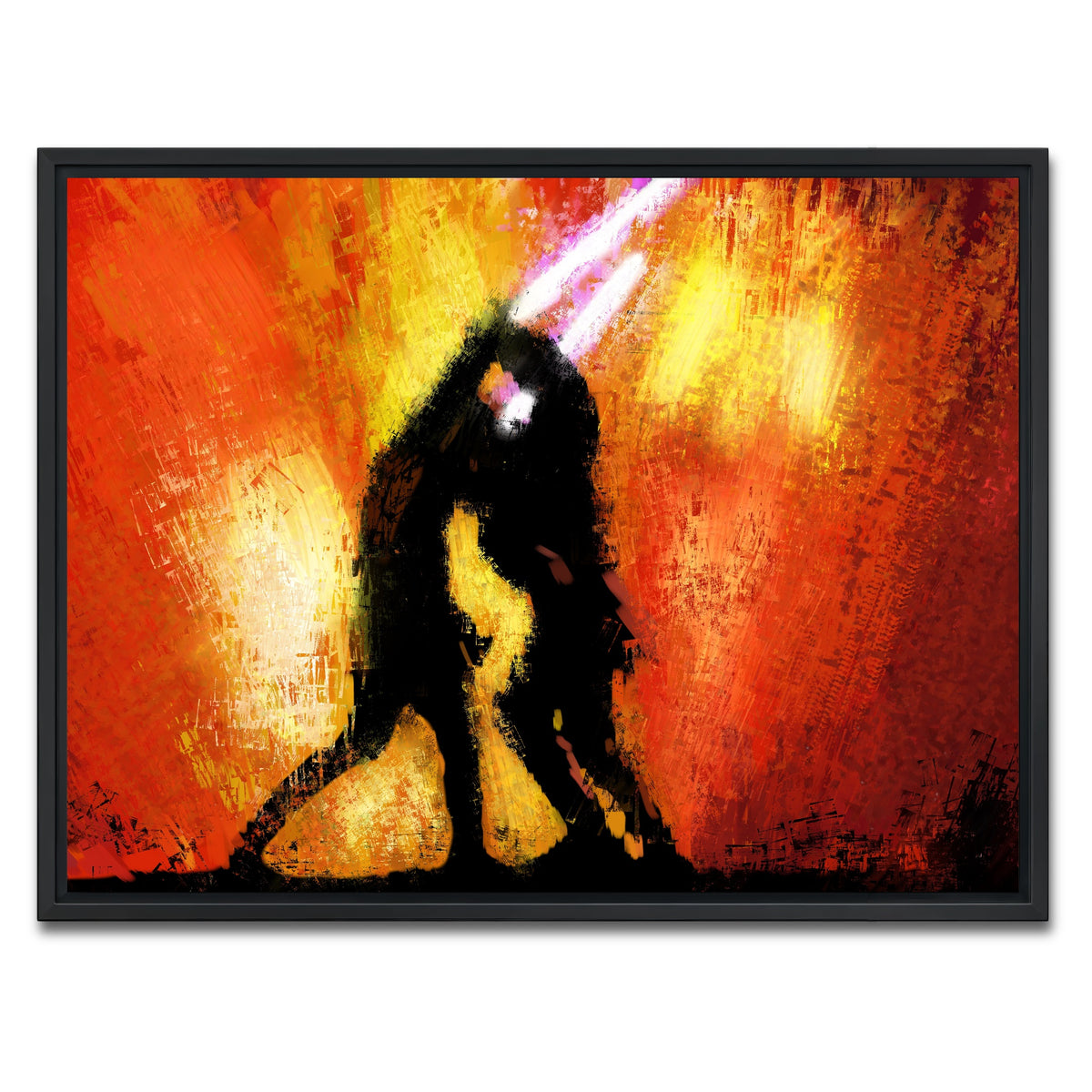 AUTO-MOCKUP WHITE | Obi Wan Vs Anakin | 1 Piece | Black Frame | group=4x3
