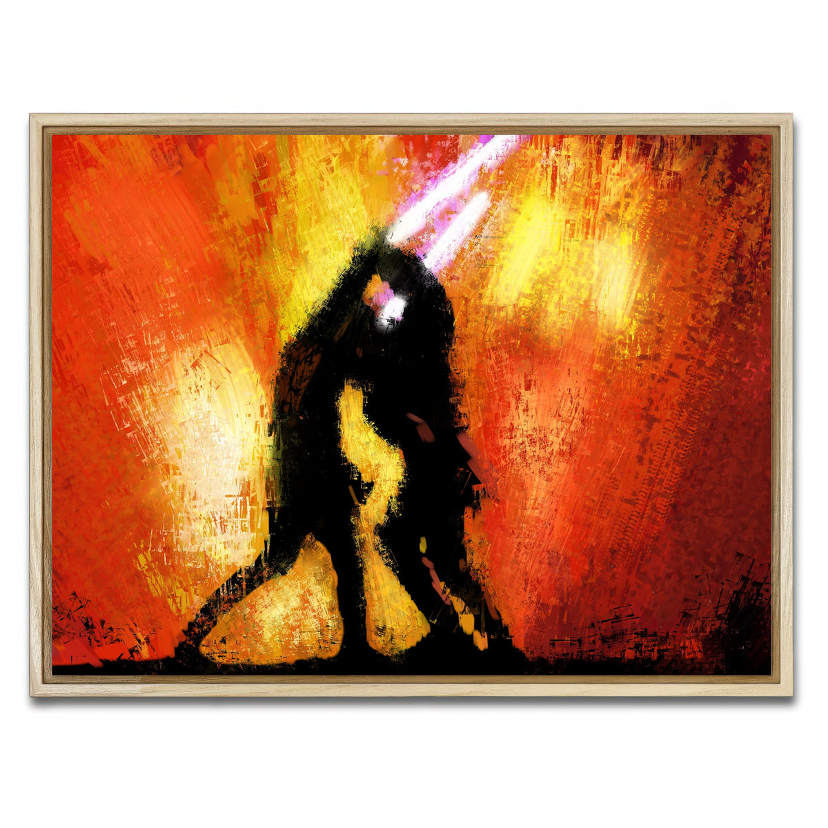 AUTO-MOCKUP WHITE | Obi Wan Vs Anakin | 1 Piece | Natural Frame | group=4x3