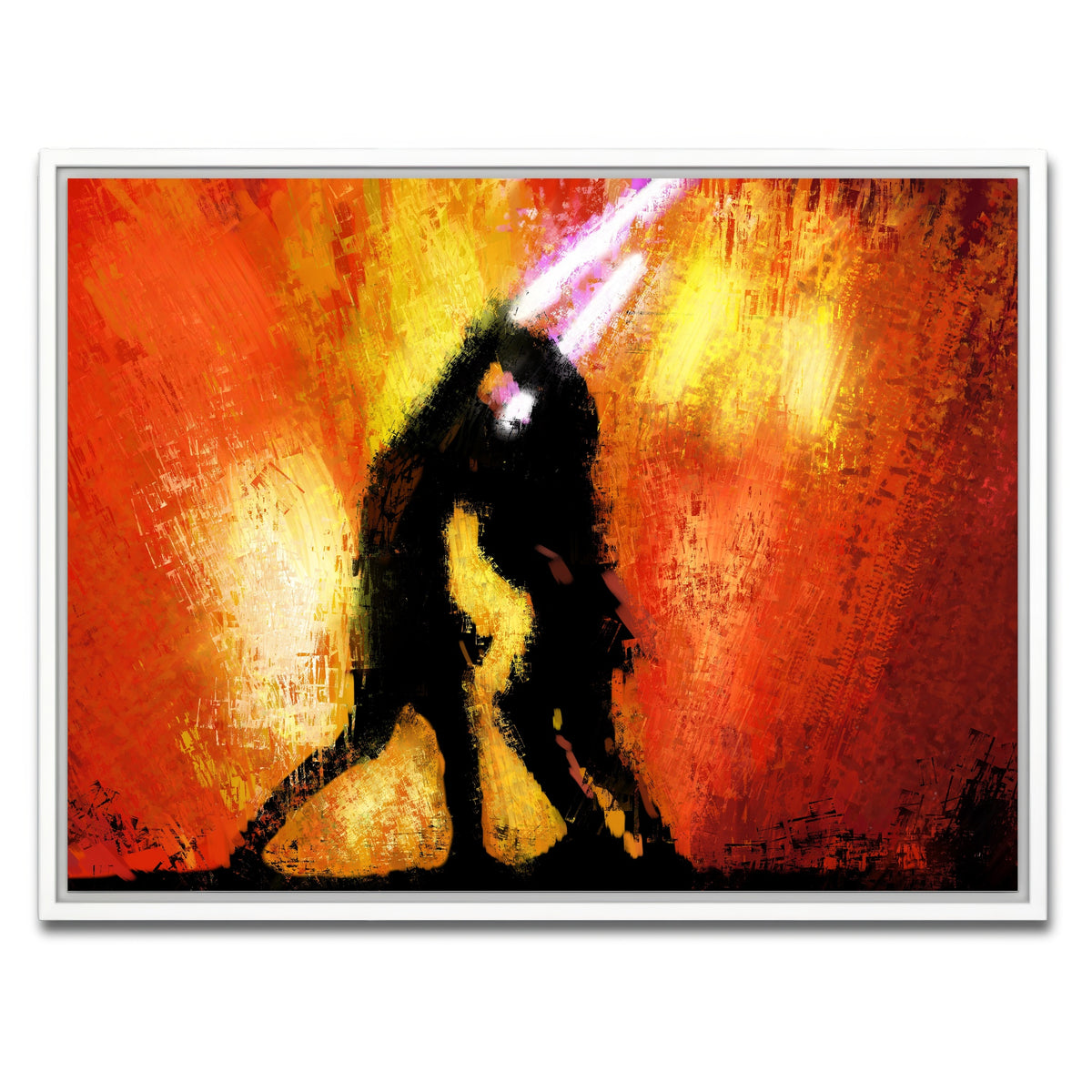 AUTO-MOCKUP WHITE | Obi Wan Vs Anakin | 1 Piece | White Frame | group=4x3