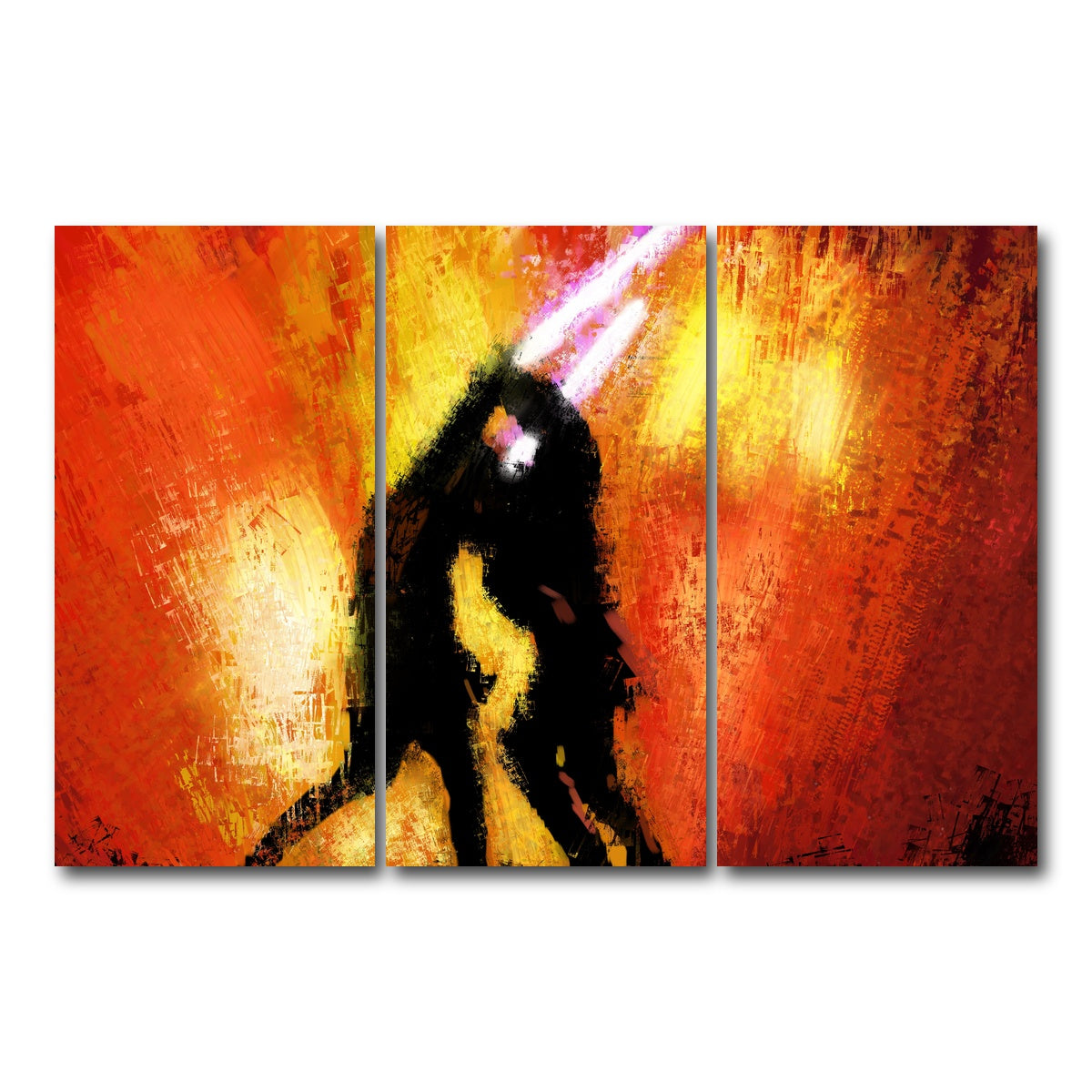 AUTO-MOCKUP WHITE | Obi Wan Vs Anakin | 3 Piece | Gallery Wrapped | group=12x24
