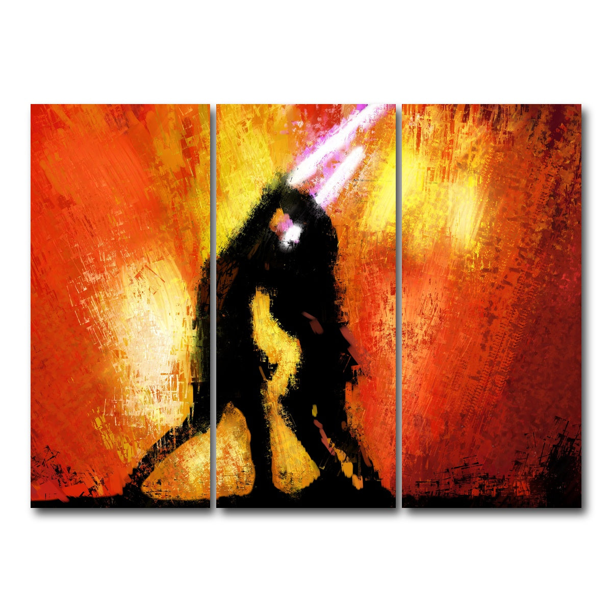 AUTO-MOCKUP WHITE | Obi Wan Vs Anakin | 3 Piece | Gallery Wrapped | group=8x18