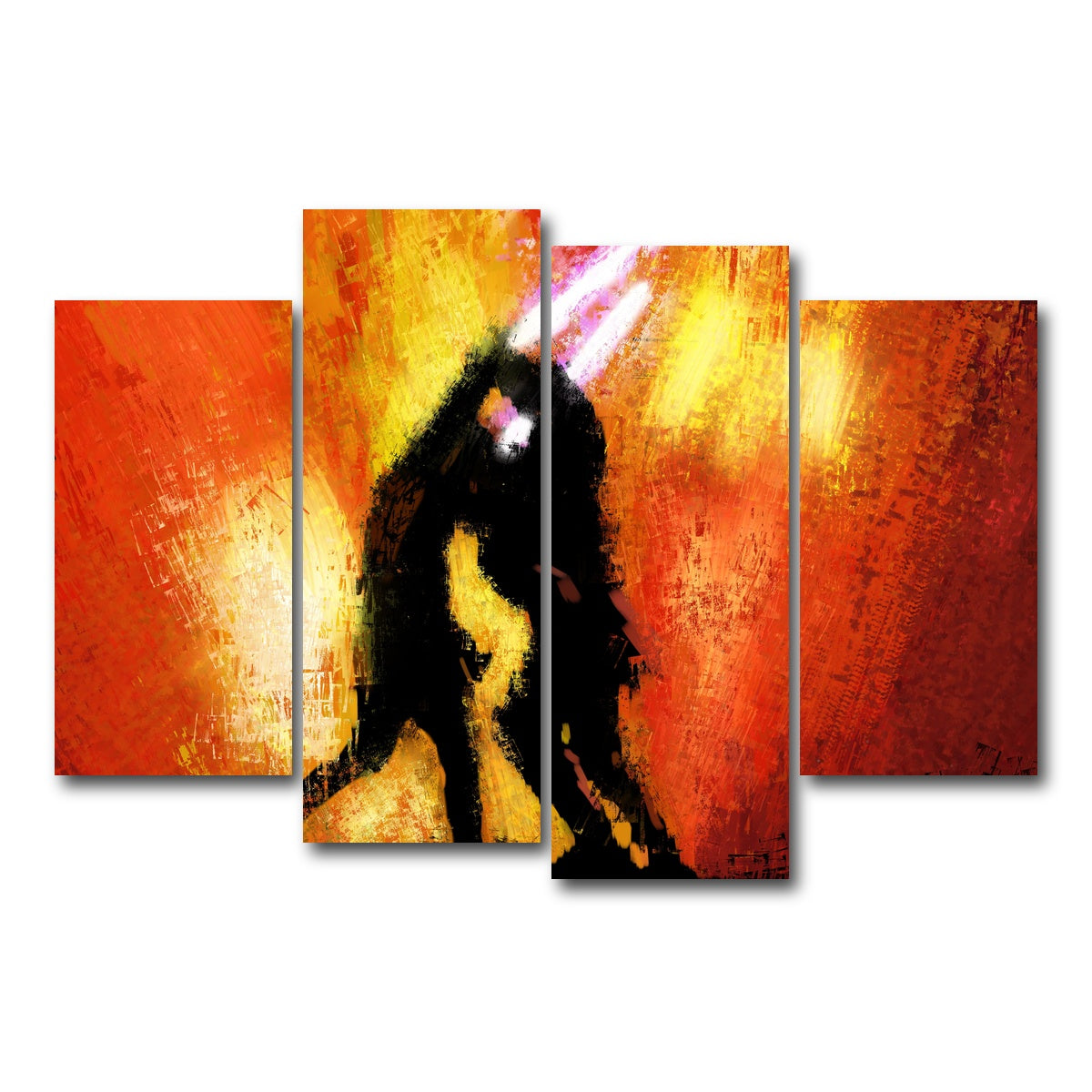 AUTO-MOCKUP WHITE | Obi Wan Vs Anakin | 4 Piece | Gallery Wrapped | group=4_short