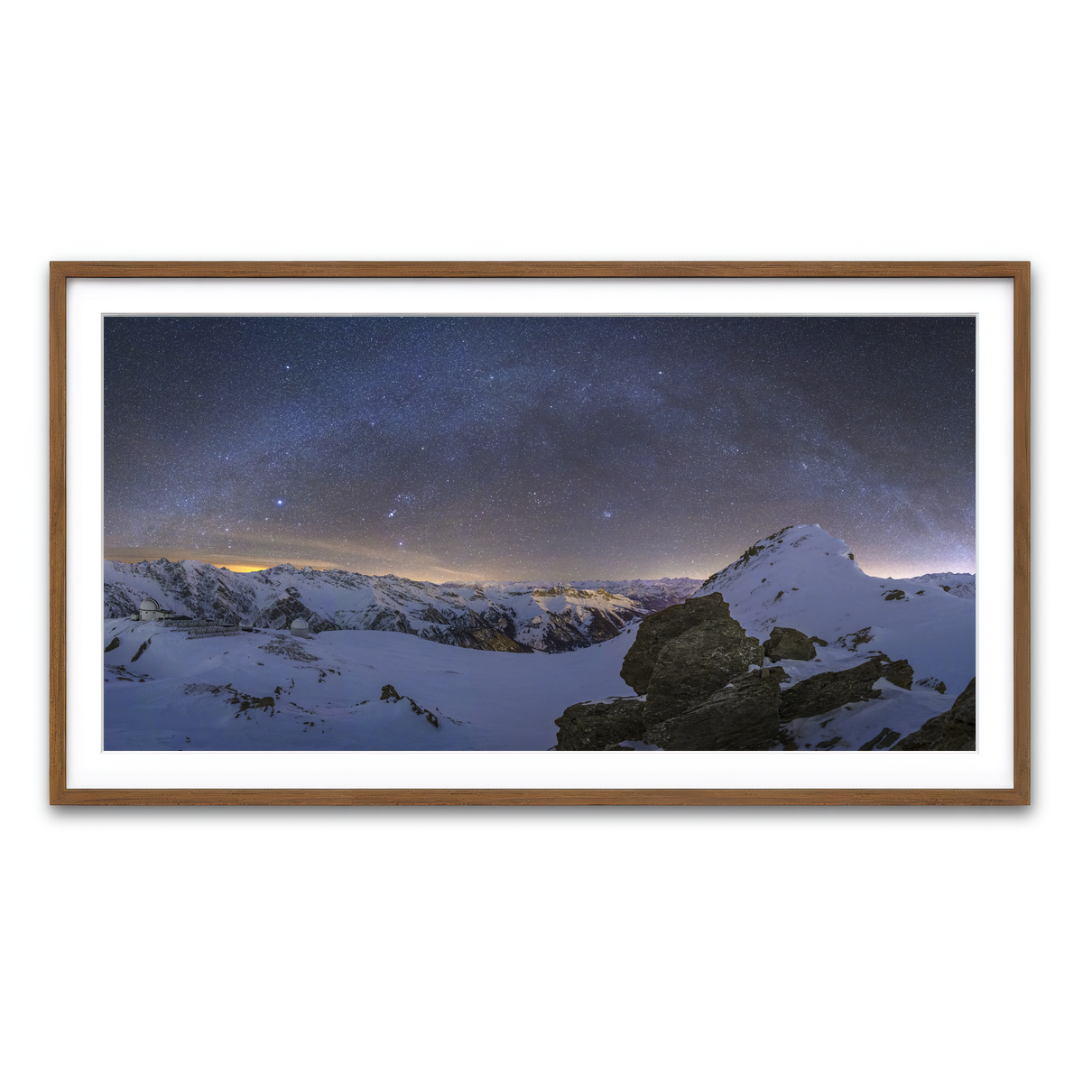 Framed Print 2x1 Walnut