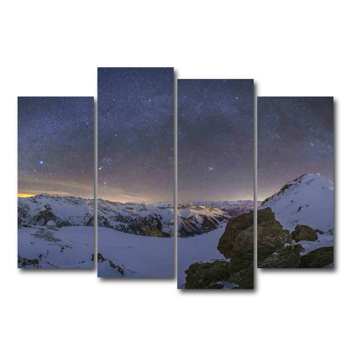 AUTO-MOCKUP WHITE | Observatory of Saint-Veran | 4 Piece | Gallery Wrap Canvas | group=4_normal
