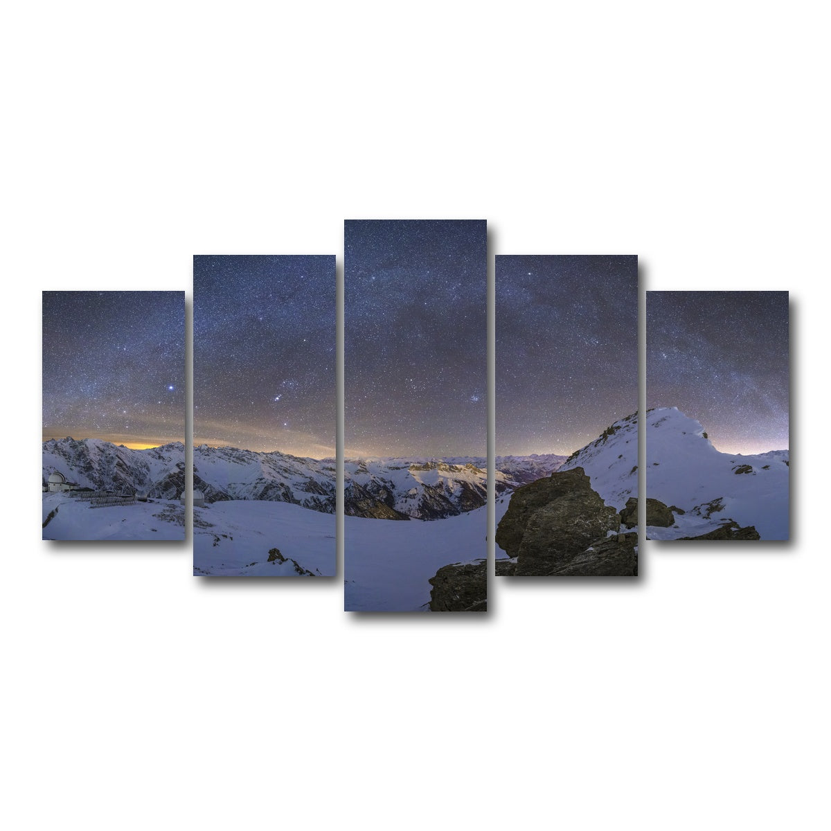 AUTO-MOCKUP WHITE | Observatory of Saint-Veran | 5 Piece | Gallery Wrap Canvas | group=5_normal