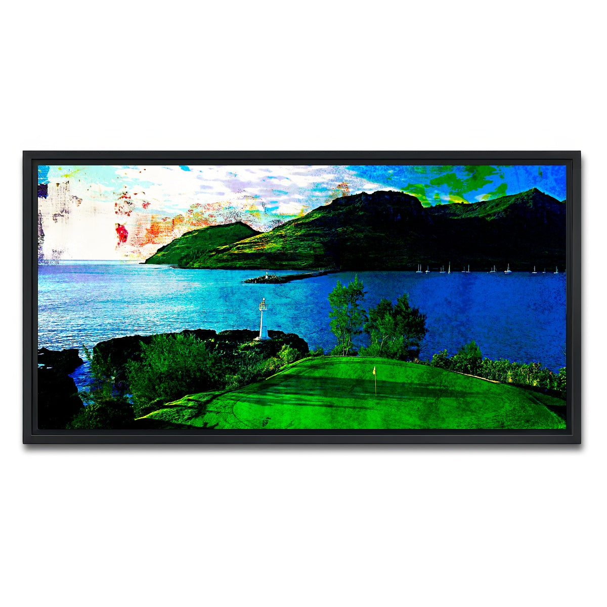 AUTO-MOCKUP WHITE | Ocean Course at Hokuala | 1 Piece | Black Framed Canvas | group=2x1