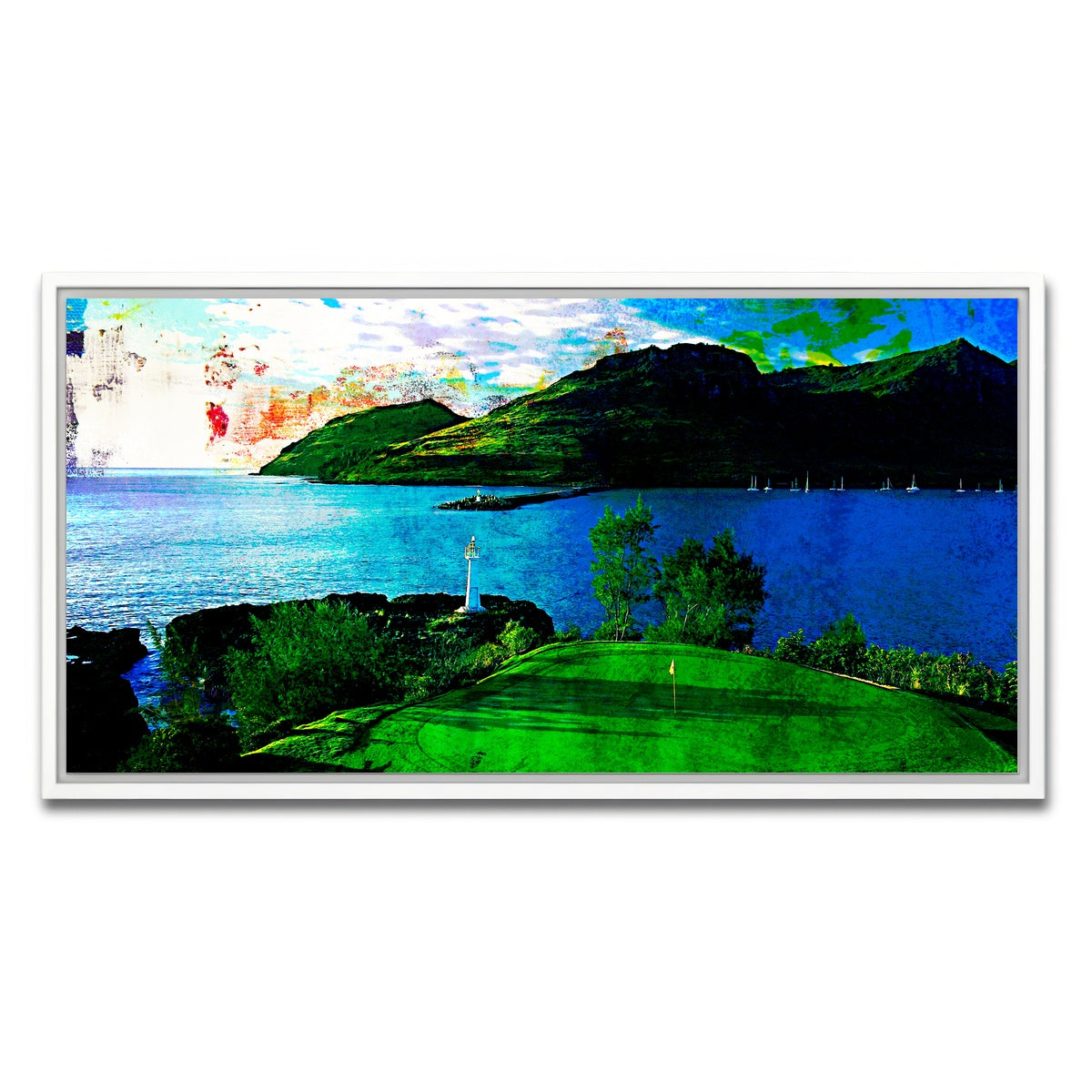 AUTO-MOCKUP WHITE | Ocean Course at Hokuala | 1 Piece | White Framed Canvas | group=2x1