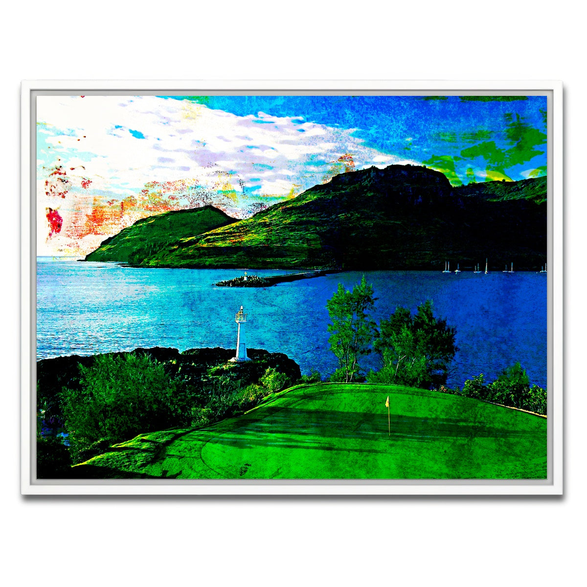 AUTO-MOCKUP WHITE | Ocean Course at Hokuala | 1 Piece | White Framed Canvas | group=4x3