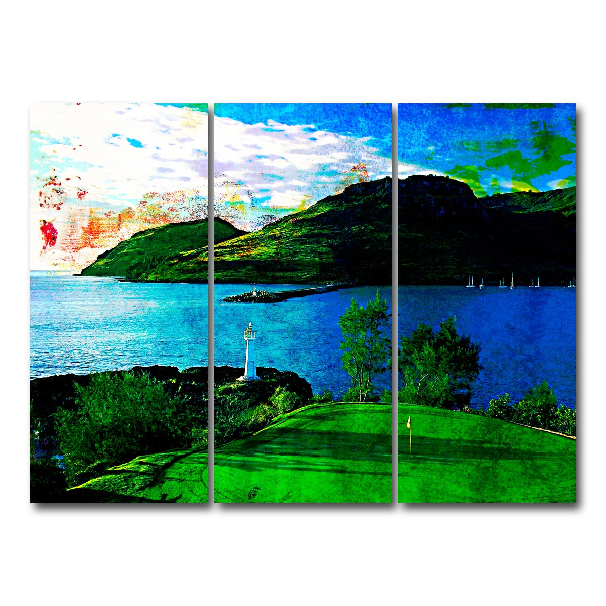 AUTO-MOCKUP WHITE | Ocean Course at Hokuala | 3 Piece | Gallery Wrap Canvas | group=8x18